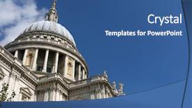  Presentation with paul - Slides having st paul's cathedral background and a ocean colored foreground