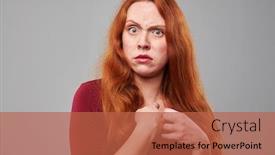  Presentation with emotions - Colorful presentation theme enhanced with close-up-studio-portrait backdrop and a red colored foreground