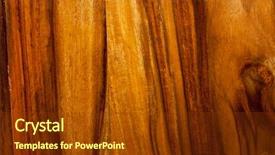  Presentation with wood wood grain - Beautiful slides featuring close-up teak wood textured backdrop and a tawny brown colored foreground