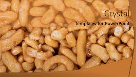  Presentation with honey - PPT theme enhanced with close-up-texture-of-chak background and a gold colored foreground