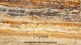  Presentation with yellow color - PPT theme with close-up-texture-of-marble background and a coral colored foreground