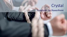  Presentation with team - Slide deck enhanced with close up the business team background and a lemonade colored foreground