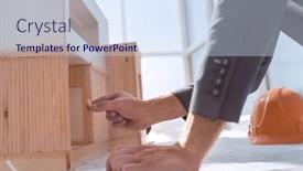  Presentation with interior designer - Audience pleasing PPT layouts consisting of close-up-the-interior-designer backdrop and a sky blue colored foreground