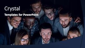  Presentation with project manager - Presentation consisting of close-up-the-project-manager background and a black colored foreground