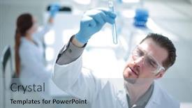  Presentation with checks - Slides having close-up-the-scientist-checks background and a light blue colored foreground