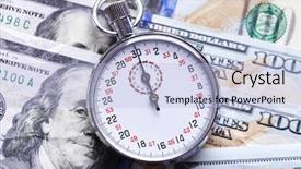  Presentation with time value of money - Amazing theme having close up time is money backdrop and a light blue colored foreground