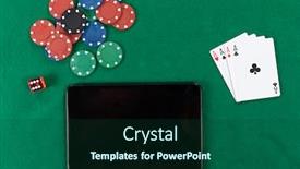  Presentation with brainstorming top view - Beautiful PPT layouts featuring close-up-top-view backdrop and a forest green colored foreground