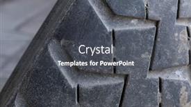  Presentation with tyre - Cool new presentation theme with close-up-tyre-profile-car backdrop and a dark gray colored foreground