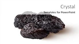  Presentation with white healthy food - Presentation theme consisting of close-up-view-heap background and a white colored foreground