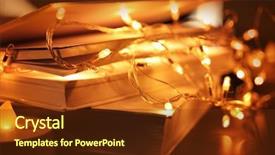  Presentation with amsterdam historical beautiful view - PPT theme having close up view of books background and a  colored foreground