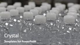 Presentation with many bubbles in water close - Colorful presentation theme enhanced with close-up view of bottles backdrop and a gray colored foreground
