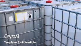  Presentation with chemical safety - PPT theme consisting of close-up view of chemical background and a gray colored foreground