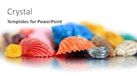  Presentation with seas - Slide deck featuring close-up-view-of-colored background and a white colored foreground