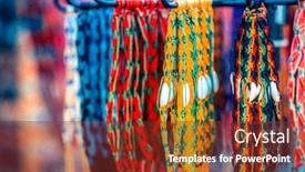  Presentation with colorful - Amazing slide deck having close-up-view-of-colorful backdrop and a tawny brown colored foreground