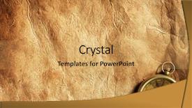  Presentation with vintage compass - PPT layouts consisting of close up view of compass background and a yellow colored foreground