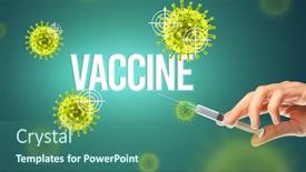  Presentation with coronavirus - Theme enhanced with close-up-view-of-doctor background and a ocean colored foreground