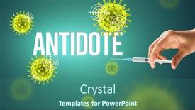  Presentation with coronavirus - Presentation with close-up-view-of-doctor background and a ocean colored foreground