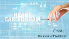  Presentation with heart medical - Audience pleasing slide set consisting of close-up-view-of-doctor backdrop and a light blue colored foreground