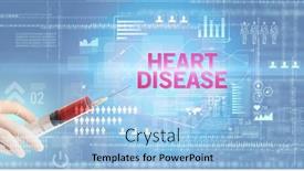  Presentation with heart disease - Presentation design with close-up-view-of-doctor background and a light blue colored foreground