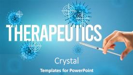  Presentation with coronavirus - Cool new presentation design with close-up-view-of-doctor backdrop and a teal colored foreground