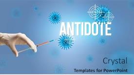  Presentation with coronavirus - Presentation theme enhanced with close-up-view-of-doctor background and a light blue colored foreground