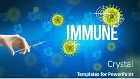  Presentation with immune - Beautiful slide deck featuring close-up-view-of-doctor backdrop and a ocean colored foreground