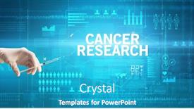  Presentation with medical hand - PPT theme having close-up-view-of-doctor background and a teal colored foreground