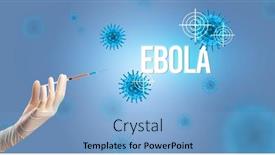  Presentation with ebola - Theme having close-up-view-of-doctor background and a light blue colored foreground