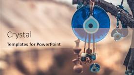  Presentation with mountain view - Audience pleasing theme consisting of close-up-view-of-evil backdrop and a lemonade colored foreground