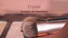  Presentation with colorful eye - Slides with close-up-view-of-eye background and a coral colored foreground