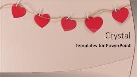  Presentation with red - Cool new PPT layouts with close-up-view-of-five backdrop and a soft green colored foreground