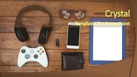  Presentation with geek - Slide deck enhanced with close up view of geeks background and a tawny brown colored foreground