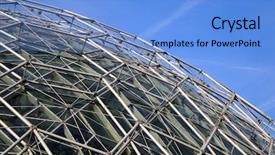  Presentation with structure - Beautiful presentation theme featuring close up view of geodesic backdrop and a  colored foreground