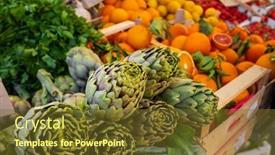  Presentation with green - Beautiful PPT layouts featuring close-up-view-of-green backdrop and a tawny brown colored foreground