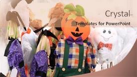  Presentation with halloween - PPT layouts with close-up-view-of-halloween background and a  colored foreground