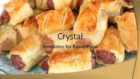  Presentation with fancy - Slides with close-up view of homemade background and a yellow colored foreground