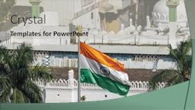  Presentation with old india - PPT theme having close-up-view-of-india background and a light gray colored foreground