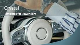  Presentation with luxury car - Presentation theme having close-up-view-of-male background and a gray colored foreground