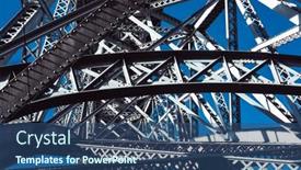  Presentation with metal - PPT theme having close-up-view-of-metal background and a ocean colored foreground