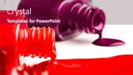  Presentation with bottles - Slide set enhanced with close-up-view-of-open background and a violet colored foreground