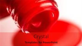  Presentation with nail - Amazing presentation having close-up-view-of-pouring backdrop and a red colored foreground