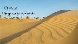  Presentation with sand dunes - Presentation theme with close-up-view-of-sand background and a light blue colored foreground