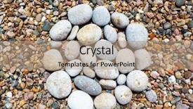  Presentation with ukraine - Slides enhanced with smooth polished multicolored stones background and a coral colored foreground