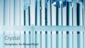  Presentation with tubes - Cool new presentation theme with close-up-view-of-test backdrop and a light blue colored foreground