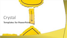  Presentation with torn paper - Colorful PPT theme enhanced with close-up-view-of-torn backdrop and a white colored foreground