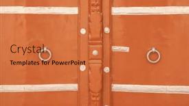  Presentation with traditional - Presentation theme with close-up-view-of-traditional background and a  colored foreground