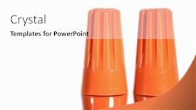  Presentation with wires - PPT theme consisting of close-up-view-of-two background and a  colored foreground