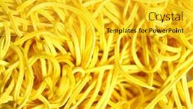  Presentation with noodles - Presentation theme with graph of successful growth of business background and a coral colored foreground