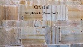  Presentation with slate - Presentation theme featuring close-up-view-of-wall background and a coral colored foreground