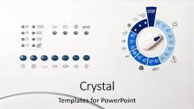  Presentation with control panel - Cool new presentation with close-up view of washing backdrop and a sky blue colored foreground